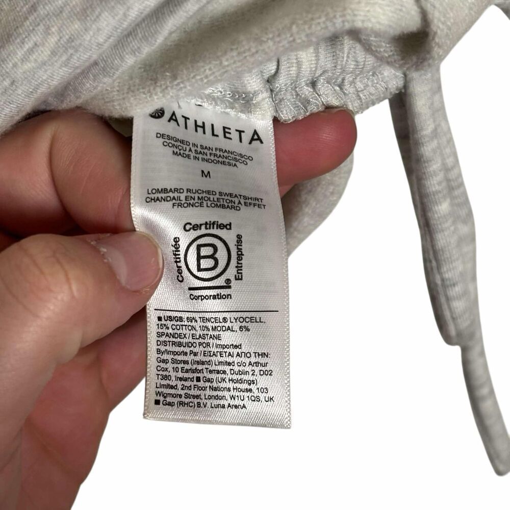 Athleta Lombard Ruched Sweatshirt - Picture 5 of 9